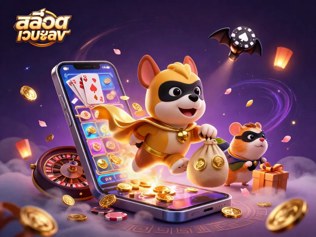 เล่น สล็อตเว็บตรง ในบรรยากาศการ์ตูนที่เต็มไปด้วยทองและเกมคาสิโน