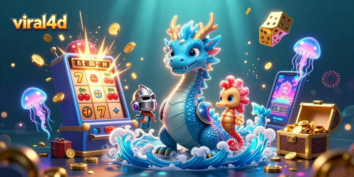 Experience the thrill with viral4d's colorful slot machine and ocean-themed characters.