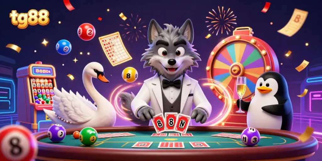 Experience the excitement of tg88 with unique 3D casino characters and fizzling lottery elements.