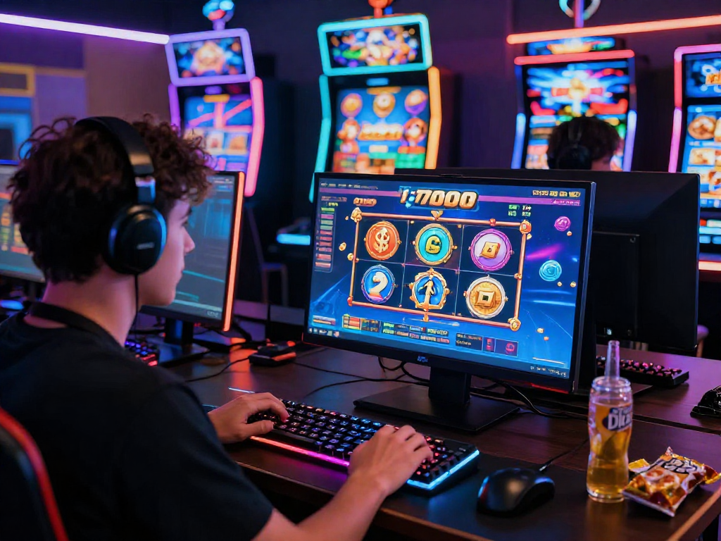 Experience the excitement of slot7000 in this vibrant digital casino scene.