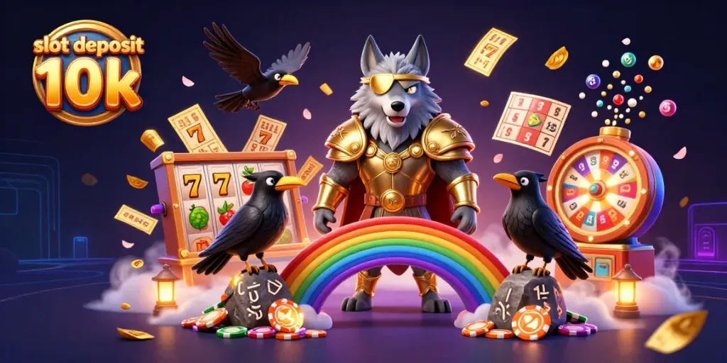 Menangkan slot deposit 10k dengan permainan slot bertema dengan simbol keberuntungan.