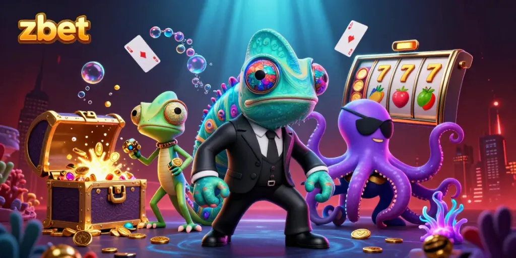 Experience winning at zbet with a vibrant underwater casino scene featuring dynamic game elements.