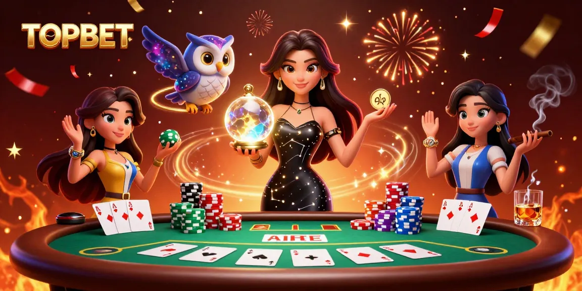Engage with TOPBET's thrilling betting experience illustrated through a magical 3D scene.
