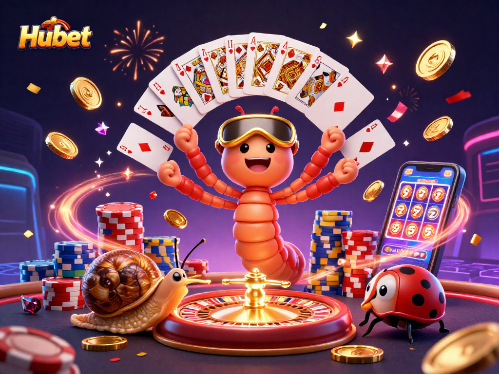 Experience thrilling gameplay at Hubet with vibrant characters and exciting casino action.