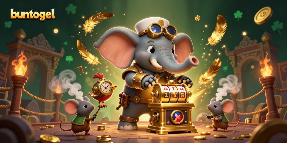 Engage with buntogel action in an intricate 3D casino scene showcasing lively characters and thrilling gaming elements.