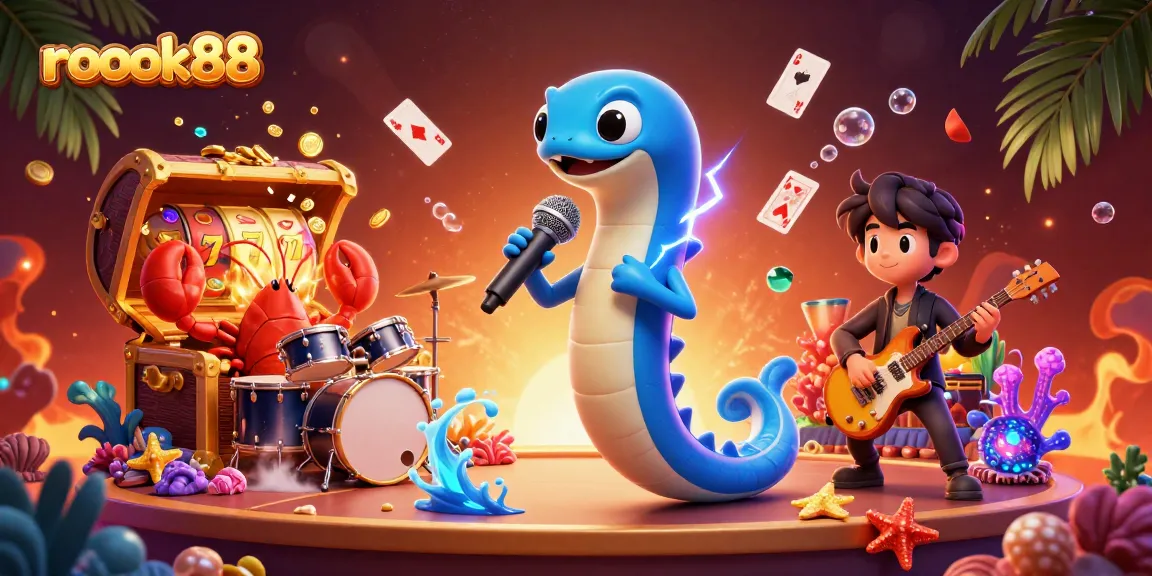 Experience the excitement of rokok88 with engaging gameplay and vibrant casino elements in this underwater scene.
