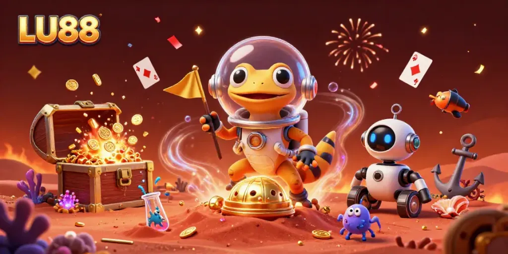 Engage with LU88 through vibrant 3D Martian casino adventure filled with excitement and treasures.