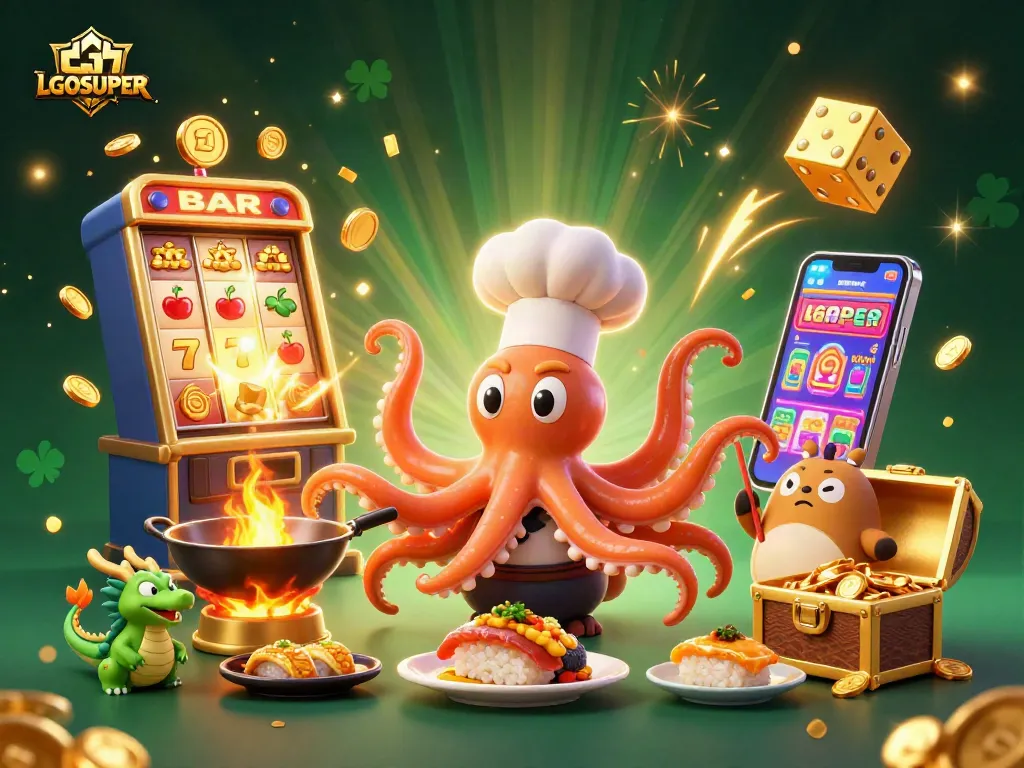 Experience thrilling wins at LGOSUPER with vibrant 3D characters celebrating jackpot successes in an energetic casino atmosphere.
