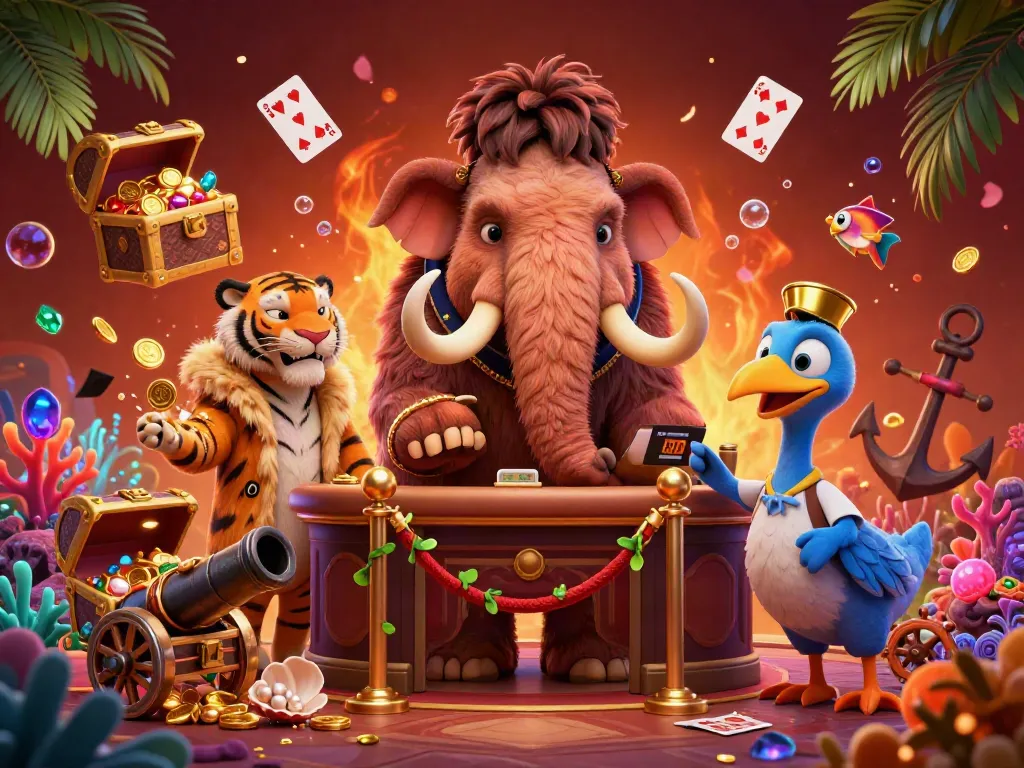 Experience the vibrant qqmacan casino world with unique characters and sparkling treasures.