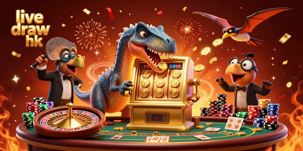 Experience live draw hk excitement with a pachycephalosaurus winning jackpots in a vibrant casino