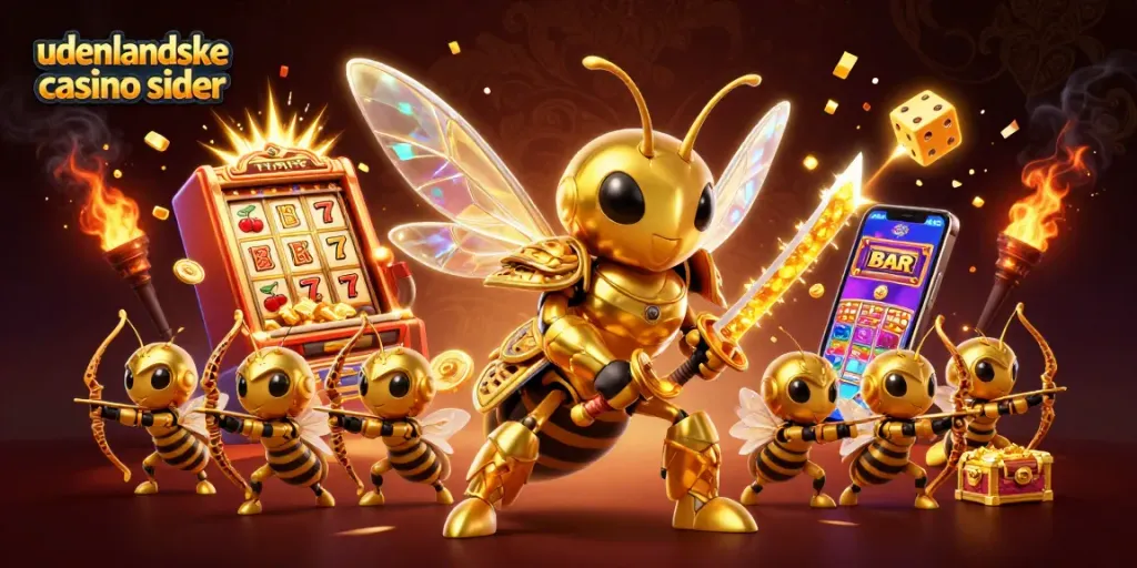 Experience exciting gameplay at udenlandske casino sider with golden hornet samurai and dynamic slot machine elements.