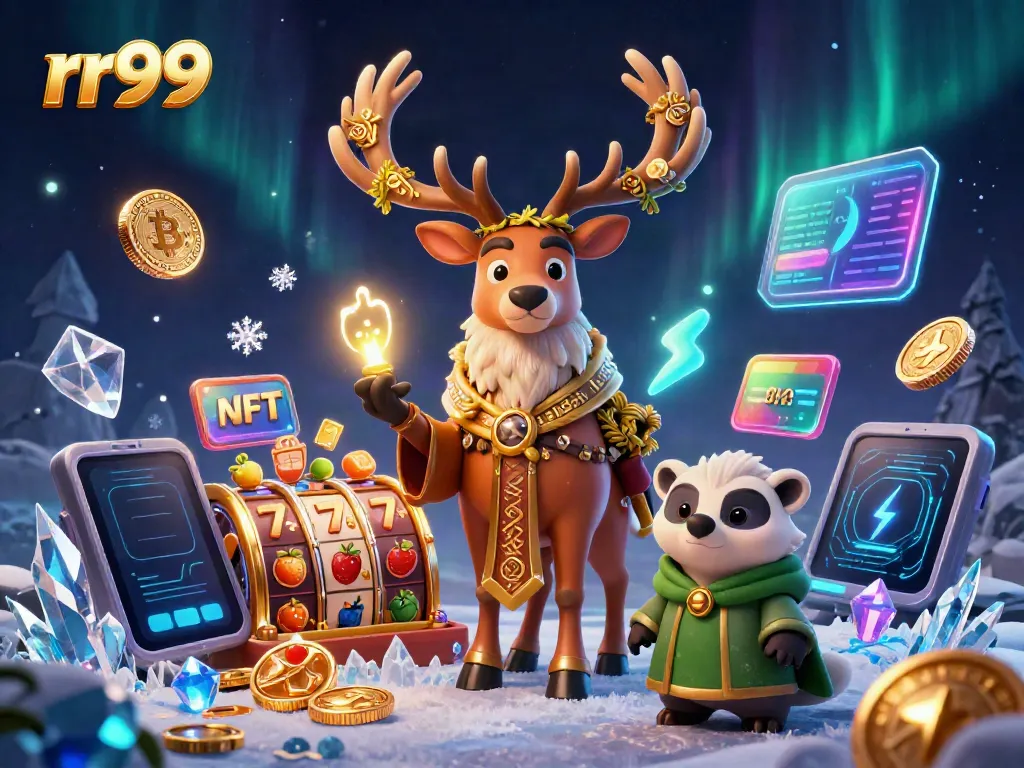 Engage in thrilling slot gameplay at rr99 with vibrant 3D characters and gold coins.