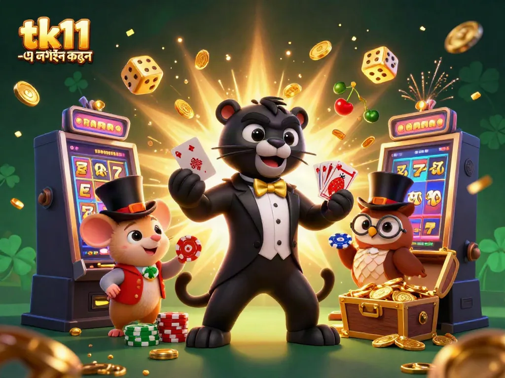 Engage with tk11 -এ লগইন করুন and enjoy an exciting casino adventure with colorful characters and dynamic elements.