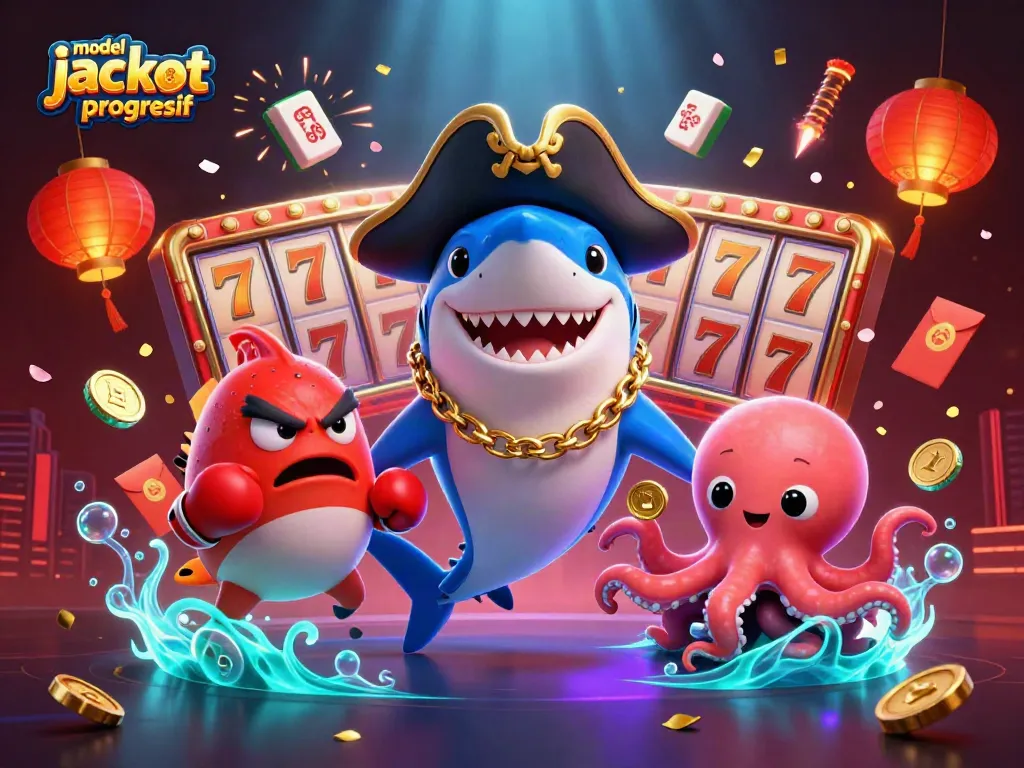 Menangkan model jackpot progresif dengan karakter lucu dan elemen kasino menarik yang berkilauan.