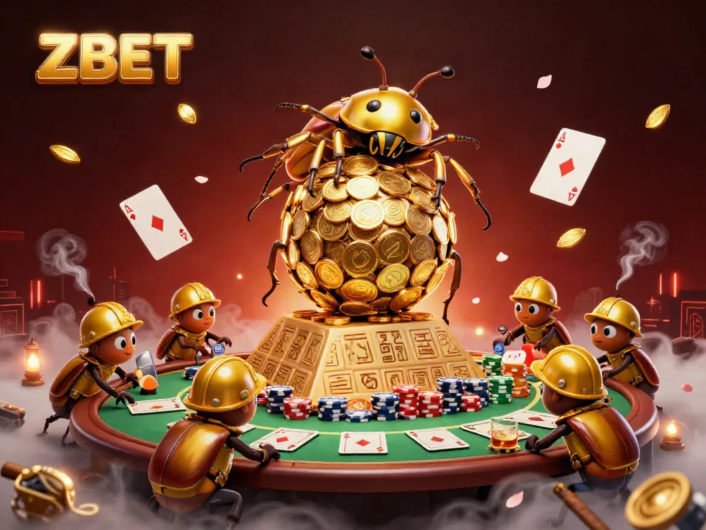 Engage with ZBET's thrilling casino atmosphere featuring unique characters and poker elements.