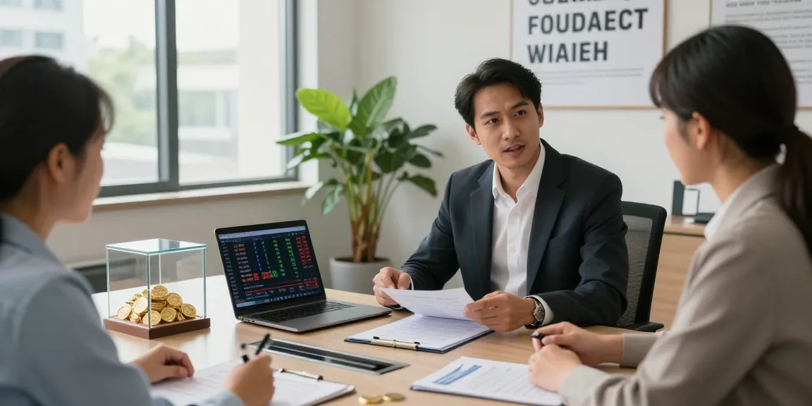 Augusta Precious Metals advisor explaining investment strategies in modern office setting