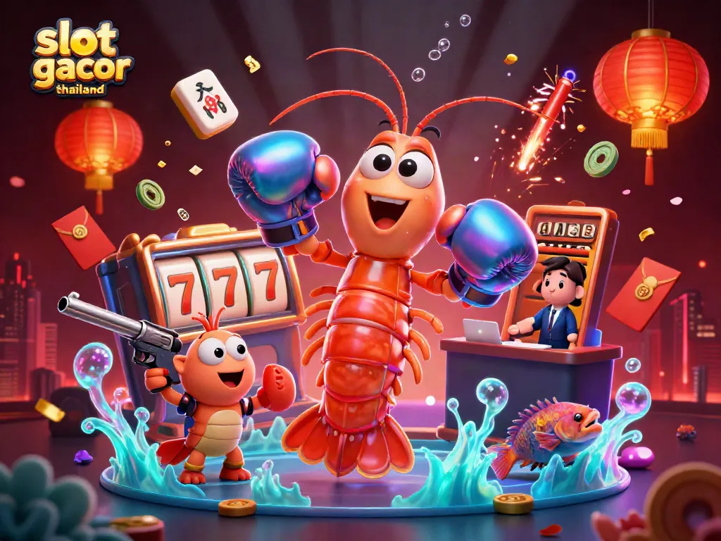 Engage in thrilling slot gacor thailand adventures with vibrant characters and dynamic casino elements.