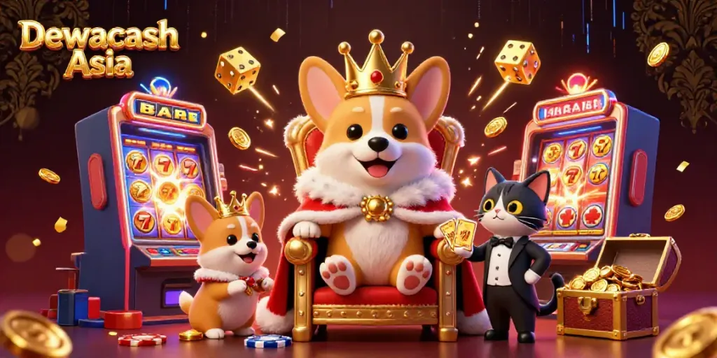 Dewacash Asia brings excitement to gamers with a royal corgi and thrilling gaming elements.