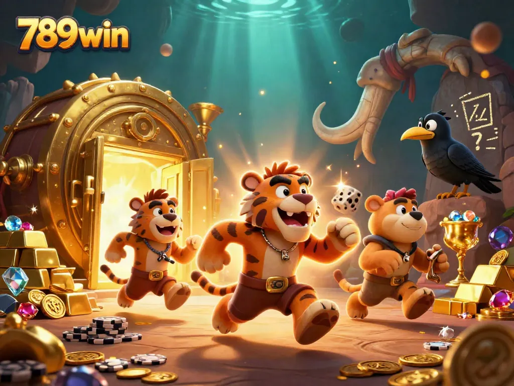 Engage in thrilling adventure and treasure with 789win at the lively prehistoric casino filled with gems and gold.