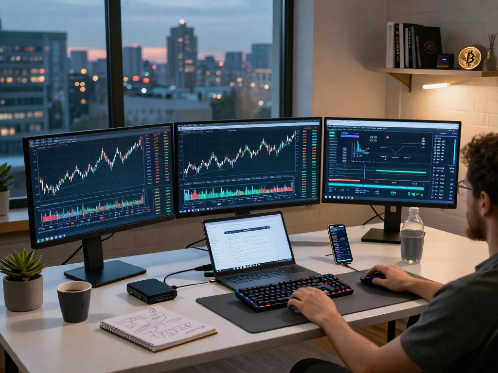 MetaTrader 5 官网提供的加密货币交易工作区，显示实时的比特币和以太坊价格图表及DeFi平台信息