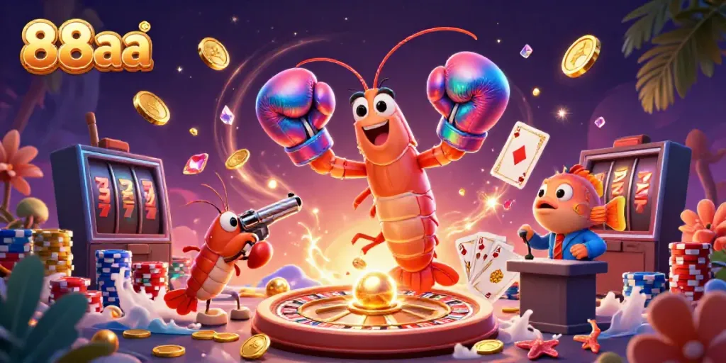 Experience thrilling gameplay with 88aa featuring vibrant characters and dynamic casino elements.