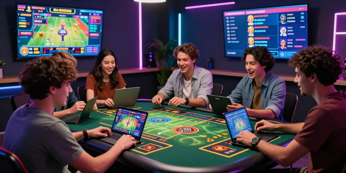 Engaging online gaming atmosphere at ROKOK88 with players enjoying various games, showcasing excitement and community.