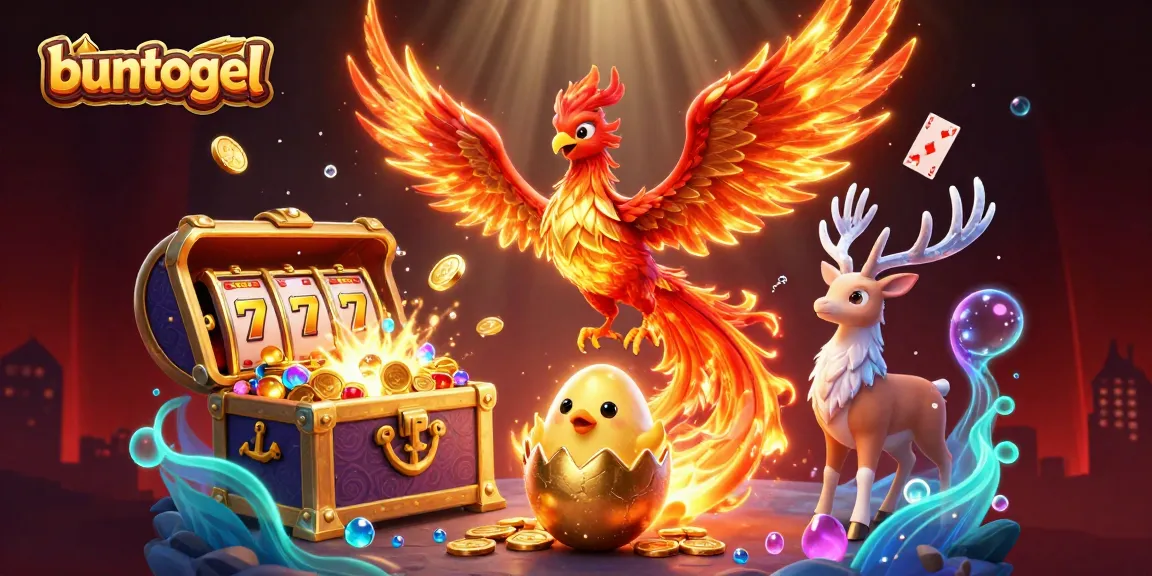 Experience the thrill of gameplay with buntogel, showcasing vibrant slot machines and enchanting characters.