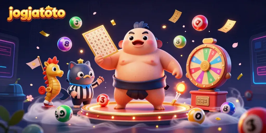 Experience the thrill of jogjatoto lottery with dynamic elements and engaging characters.