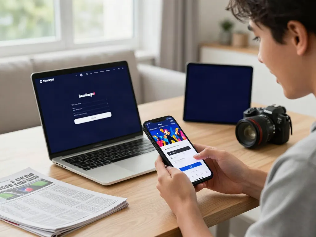 Pengguna terlibat dengan dewitogel login alternatif, menikmati pengalaman taruhan dalam suasana nyaman dan modern.
