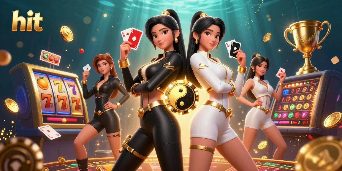 Experience the excitement of hit at a vibrant, visual casino illustration with dynamic elements.