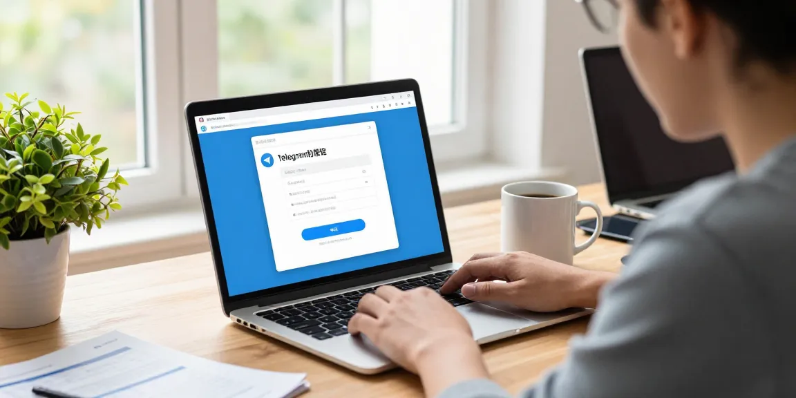Setting up Telegram Chinese language interface in a modern tech workspace