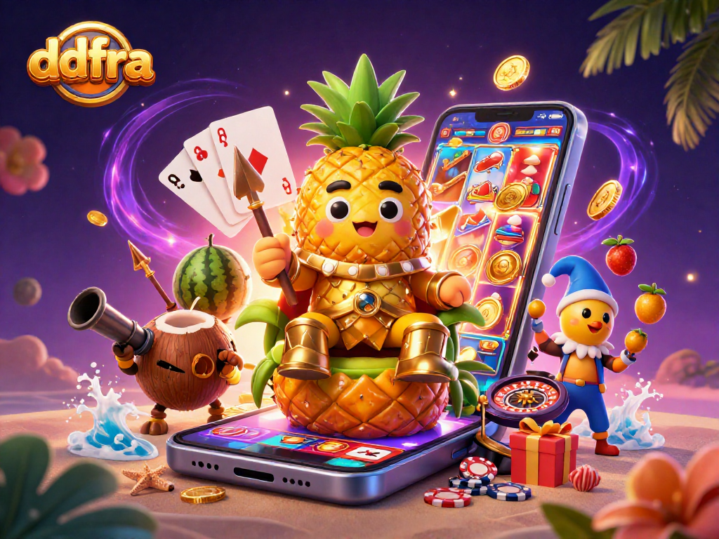 Spin the reels at ddfra with exciting avatars in a vibrant casino illustration featuring engaging game elements.