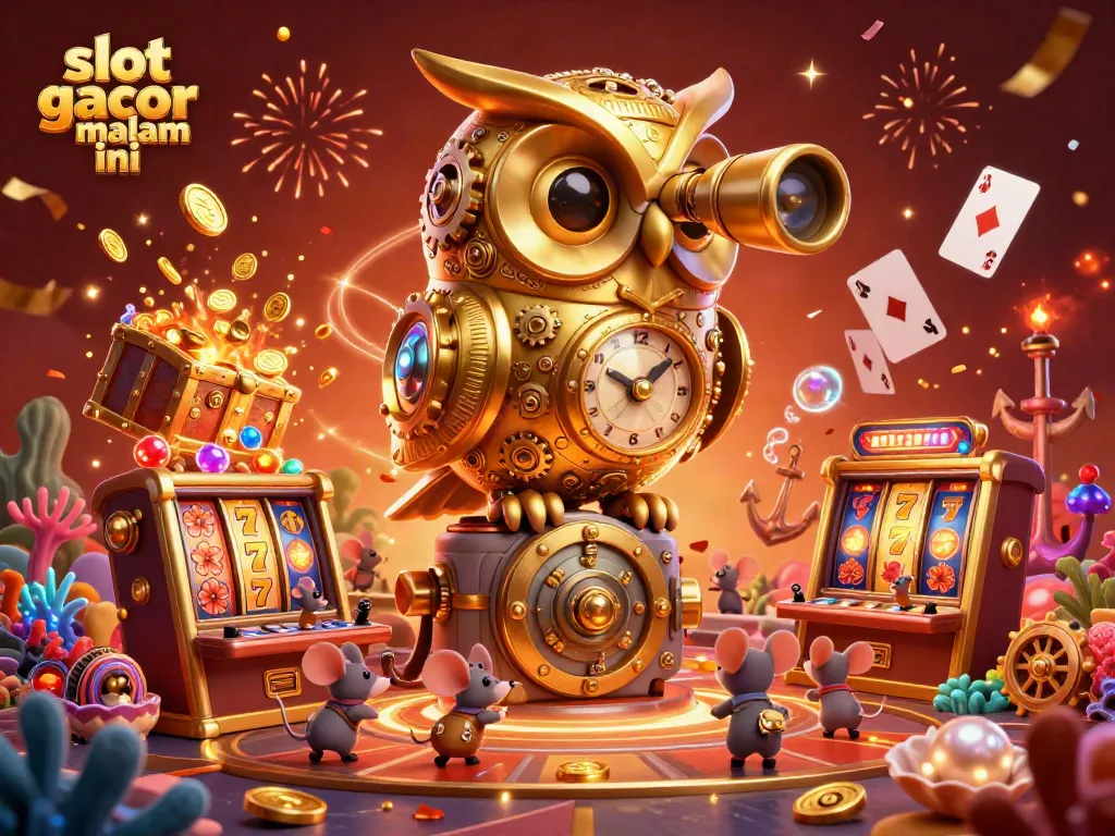 Temukan hiburan dalam slot gacor malam ini dengan akuarium kasino yang memukau, menampilkan simbol jackpot.