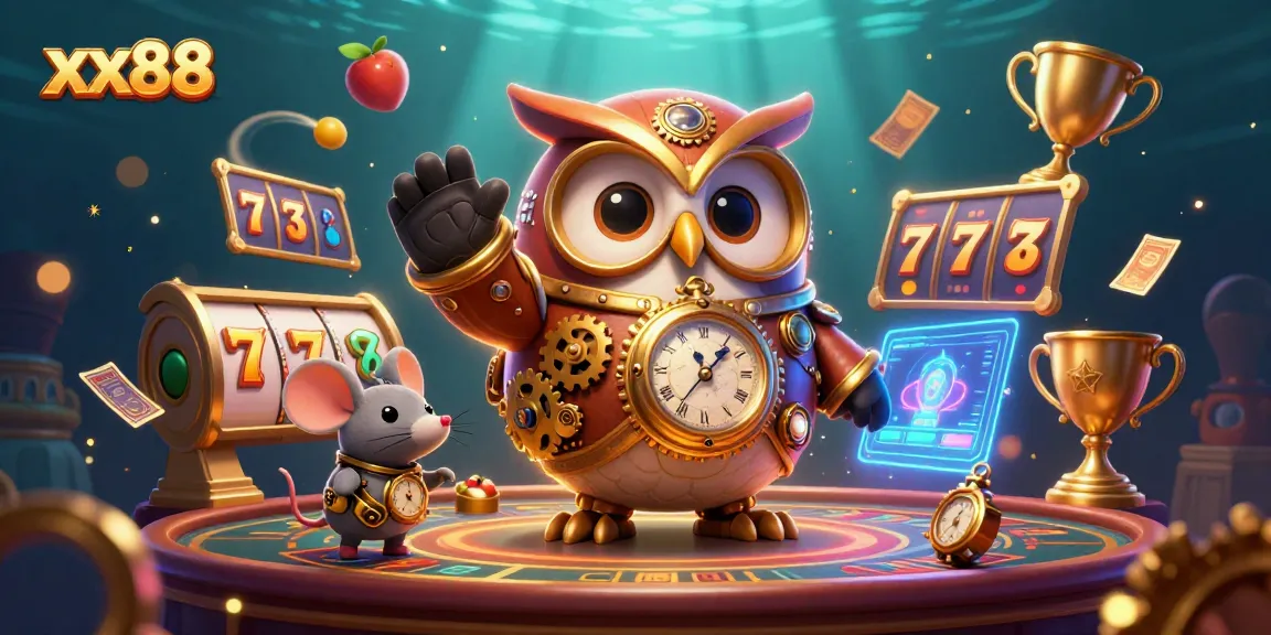 Engage with exciting casino adventures at xx88, featuring vibrant slot reels and dynamic game elements.