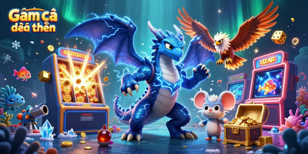 Engage in Game bắn cá đổi thưởng with exciting sea creature elements and vibrant jackpot action.