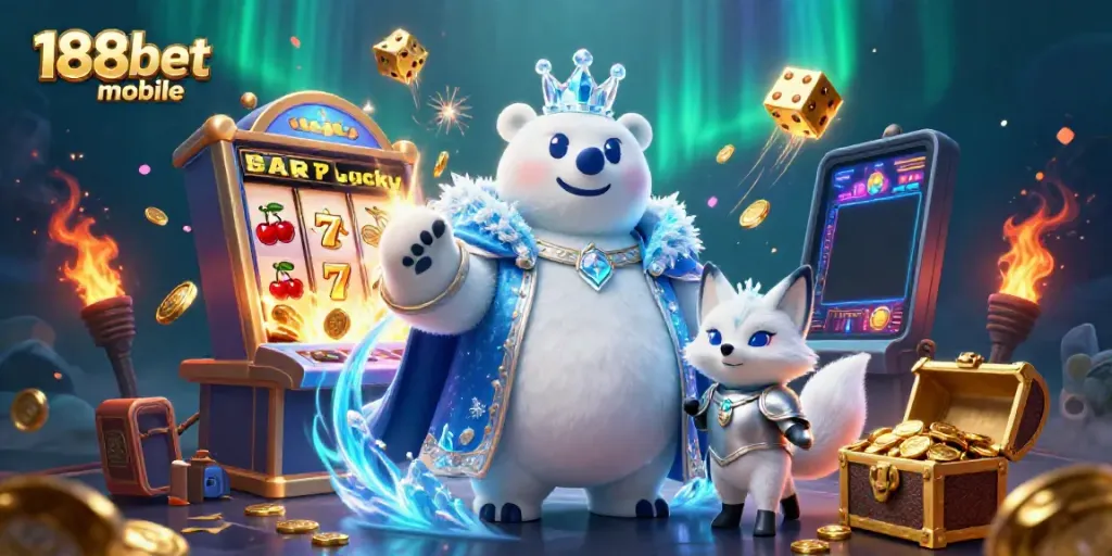 Experience dynamic wins with 188bet mobile's vibrant casino games and characters in stunning action.