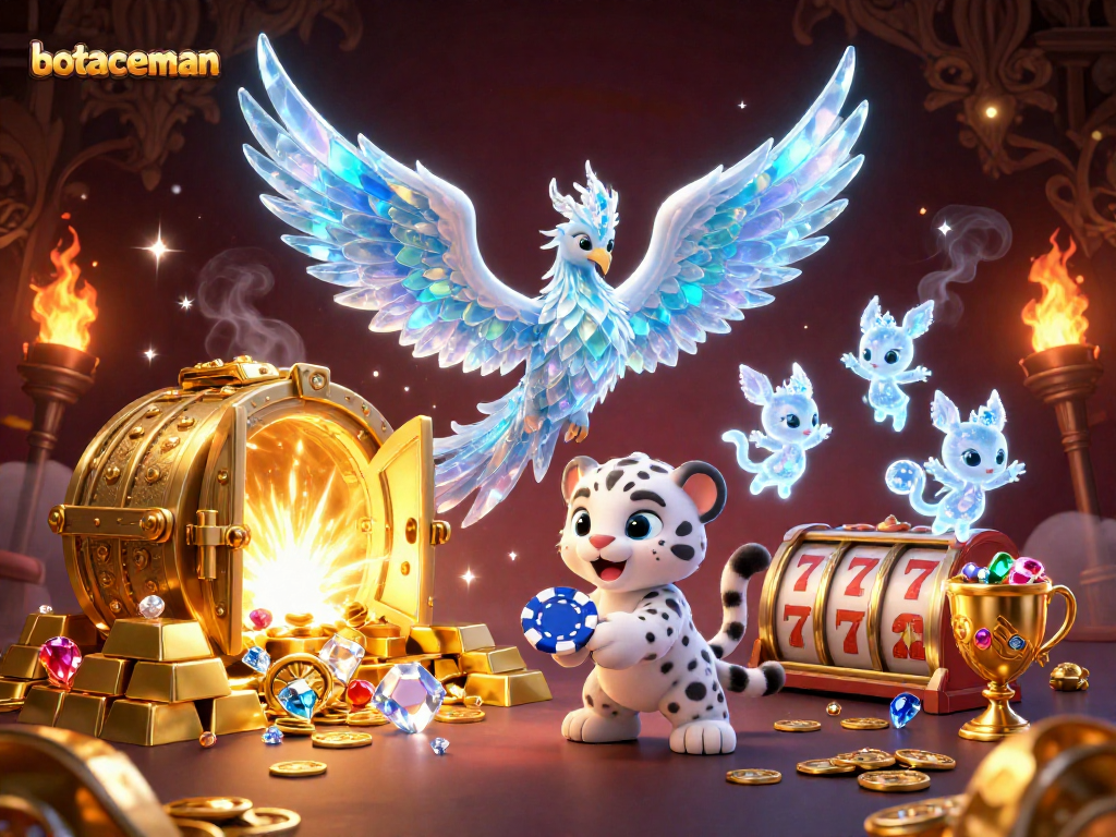 Engage in thrilling gambling adventures with the bot spaceman as unique characters surrounded by dazzling treasures.
