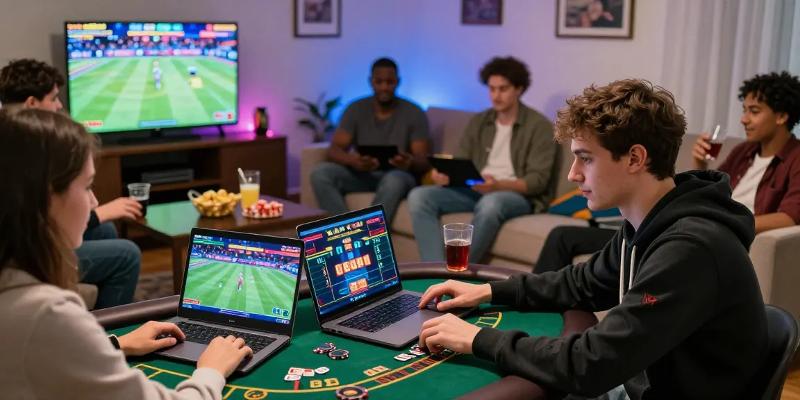 Players engaging with OK8386 online gaming in a vibrant home setting.