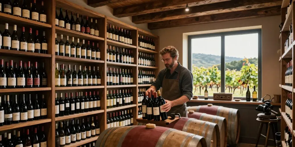 AVP Wine Collective showcasing a vibrant wine cellar with diverse selections and warm atmosphere.