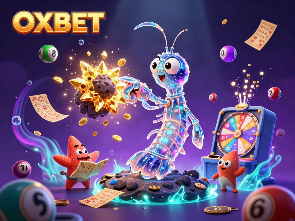 Experience OXBET's thrilling universe with a vibrant explosion of casino games and prizes.