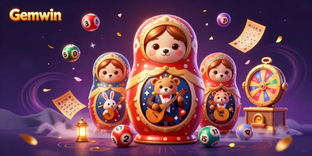Experience Gemwin's colorful casino games with playful characters embracing vibrant energy.