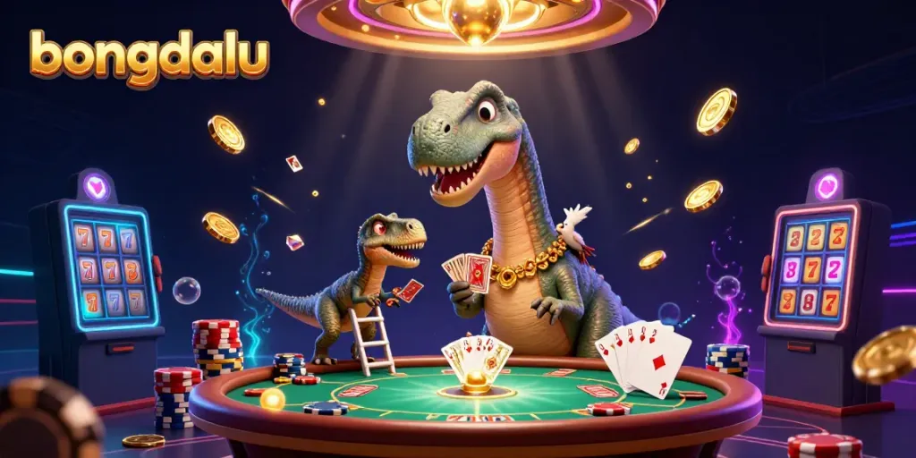 Experience dynamic gaming excitement with Bongdalu's vibrant casino scene, featuring charming characters and action-packed elements.