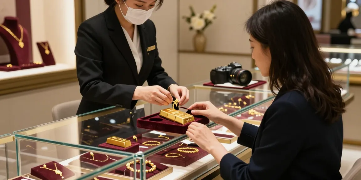 Gold jewelry display with various pieces, showcasing mantra88's exquisite offerings.