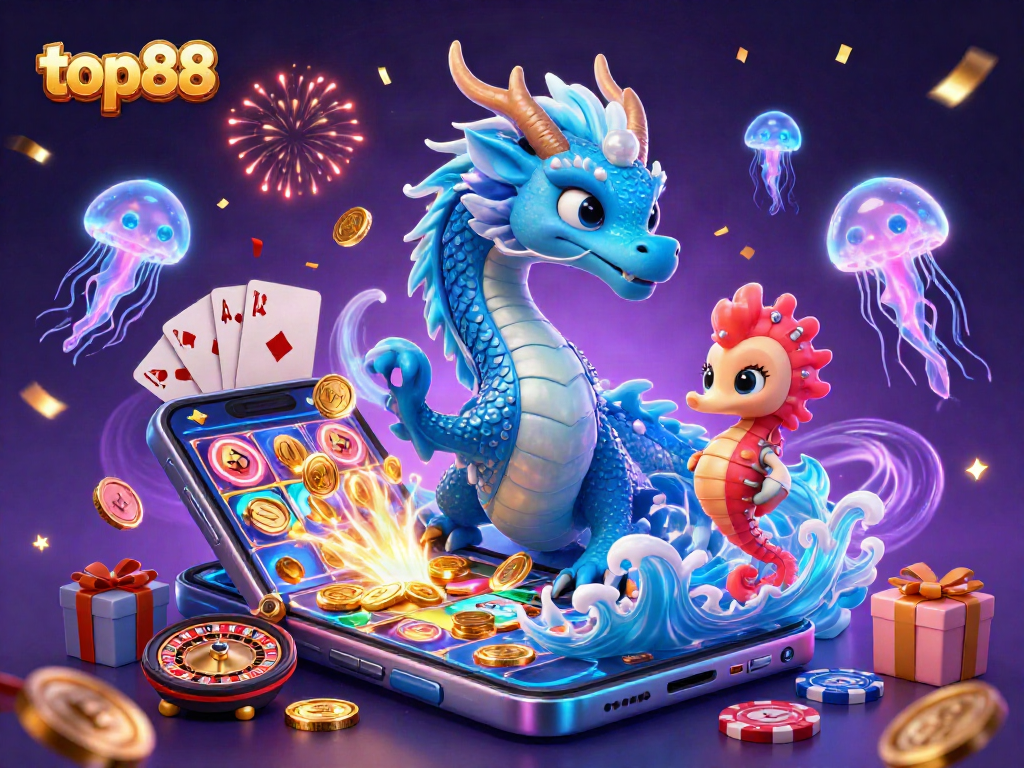 Experience top88 with captivating slots in a magical underwater scene!