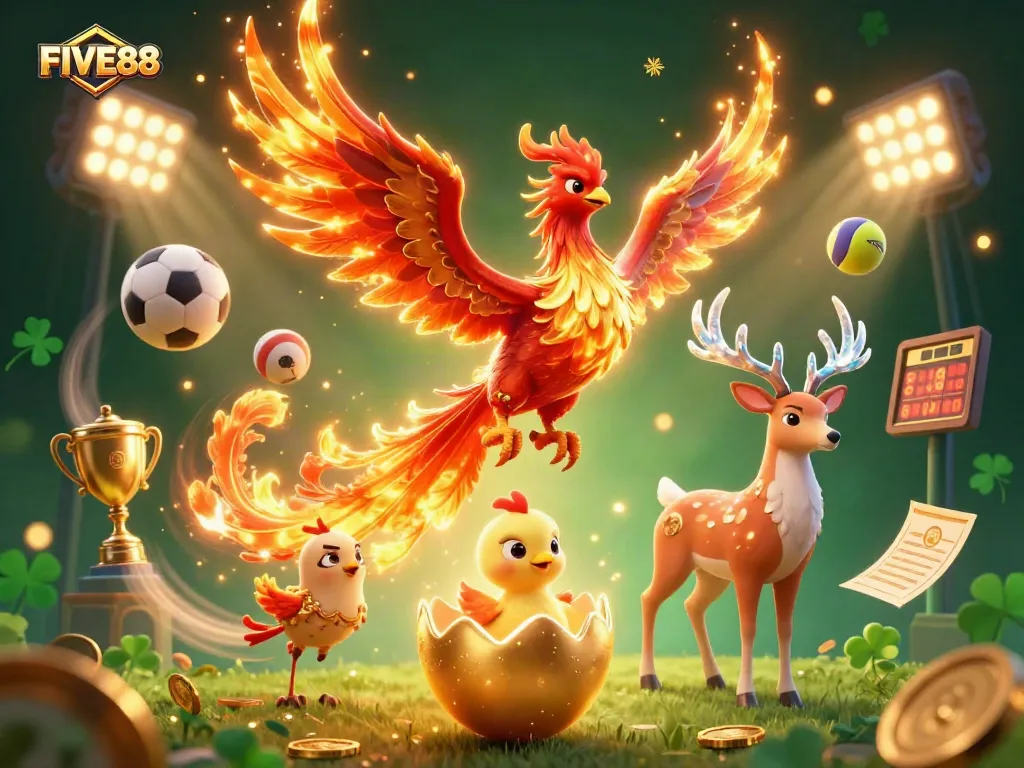 Experience thrilling gaming with the FIRE88 brand featuring vibrant casino elements and dynamic sports action.