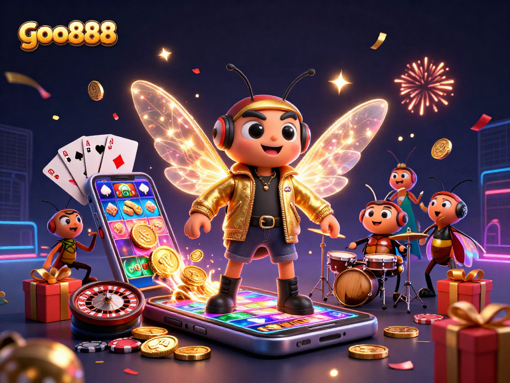 Engage in exciting gameplay at goo888 with vibrant 3D lottery and casino elements.