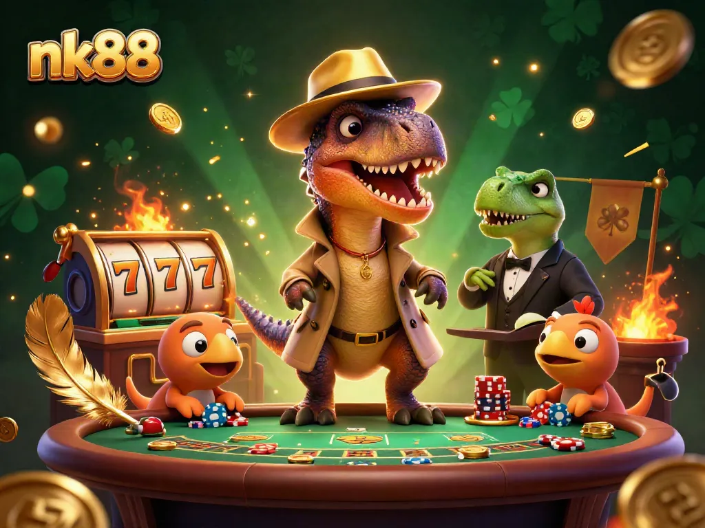 nk88 offers thrilling blackjack action with velociraptor card counter and stegosaurus pit boss.
