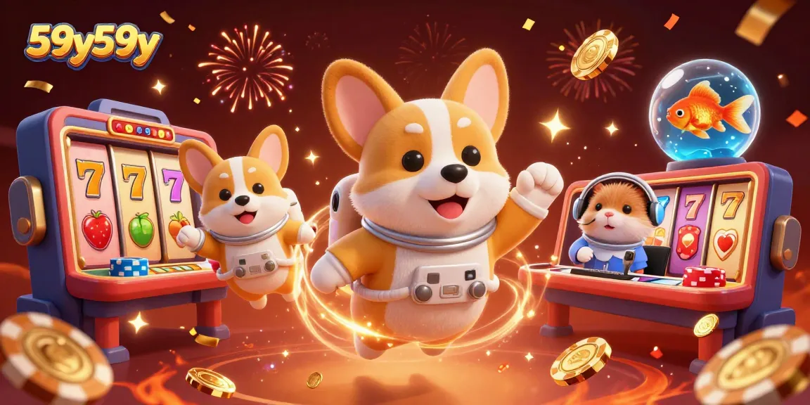 Explore o emocionante mundo dos slots com 59y59y em uma cena vibrante e interativa.