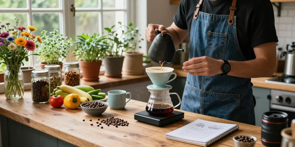 Delightful brewing scene with Ebb reusable filters and coffee tools at www.ebbfilter.com.