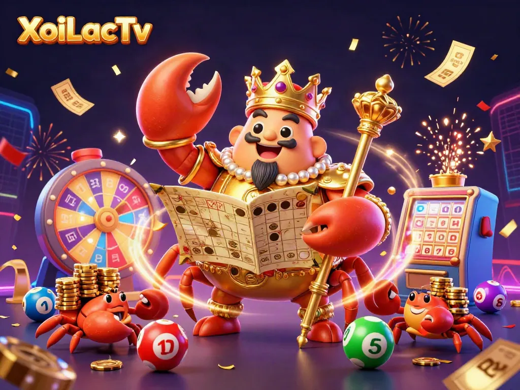 Engage players with XoiLacTv’s dynamic casino-themed illustration featuring vibrant gambling elements.